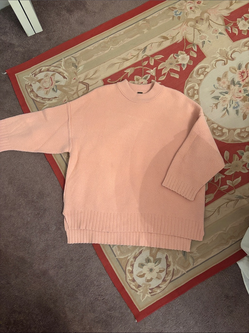 Free People copper tag nwot Relaxed Crewneck Sweater